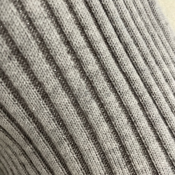 Escada Cardigan Sweater Silver Metallic Size XL Luxury Old Money - Picture 6 of 12